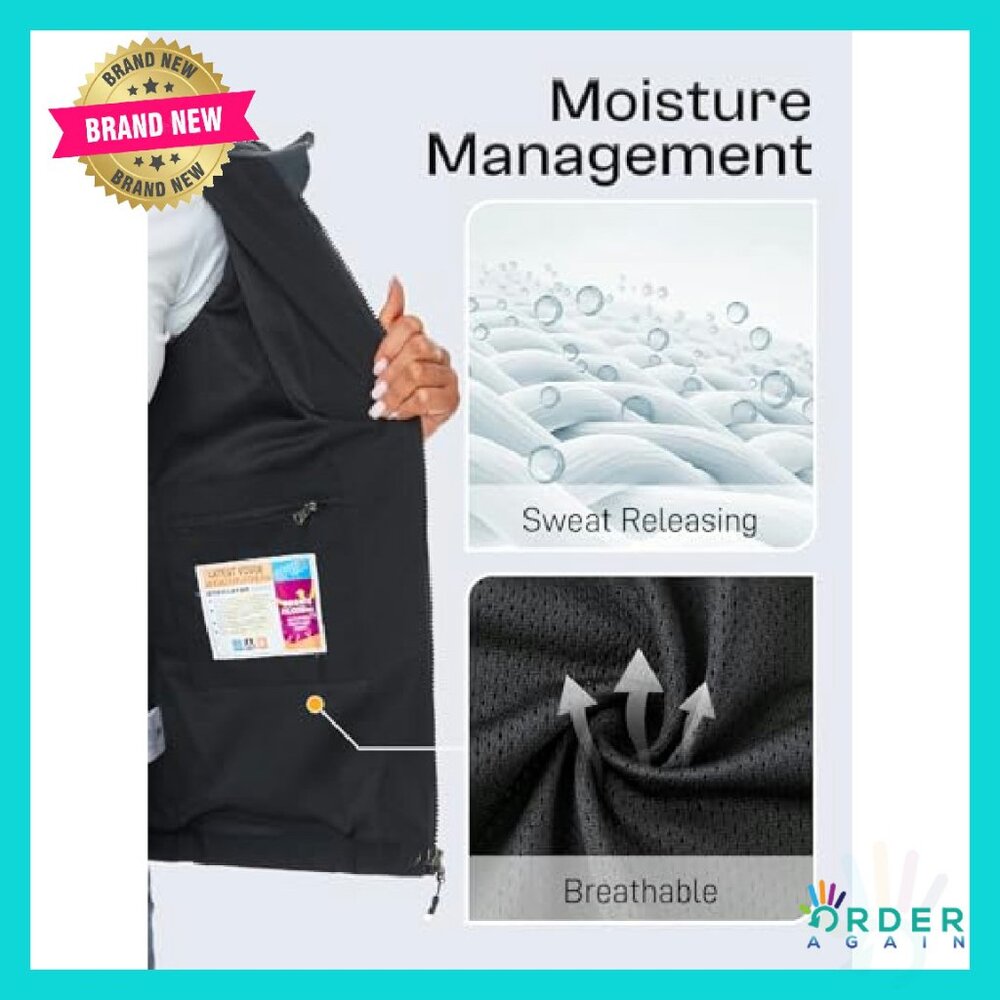 Lightweight Waterproof Rain Jacket Removable Hood… - image 4